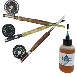 Liquid Rescue 100%-Synthetic Oil for All Fishing reels and Camping Equipment, Superior Lubrication, Makes Items Smoother Operating, and Also Prevents Corrosion!! 1 oz. Bottle with 2 Needle Tips!