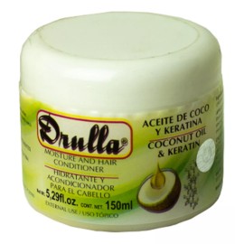 DRULLA ® Hidratante Acondicionador Aceite De Coco Y Keratina 150 Ml