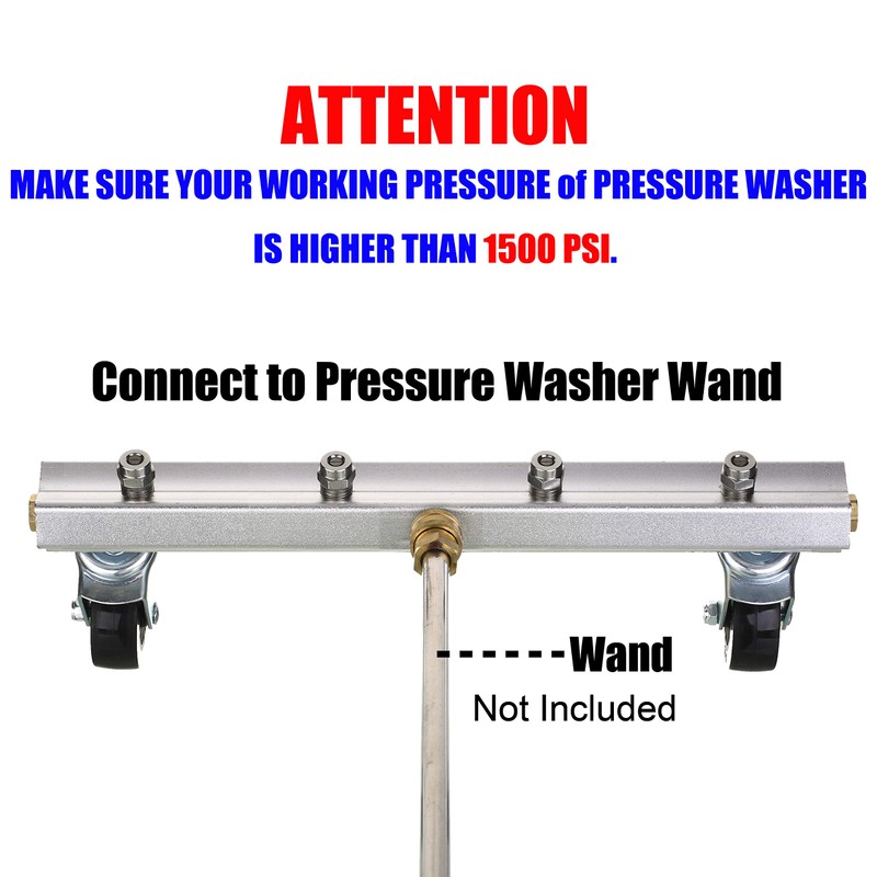 M MINGLE Pressure Washer Undercarriage Cleaner, Under Car Wash, 4000