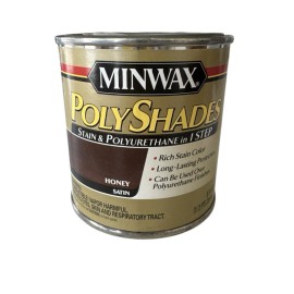 Minwax Polyshades Stain & Polyurethane HONEY SATIN 1/2 Pint New
