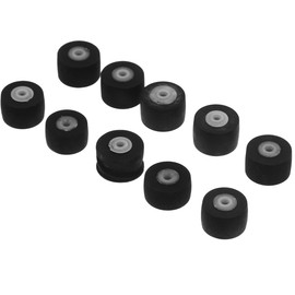 WOONEKY 10Pcs Pinch Roller for Radio Tape Portable Audio Cassette Pinch Rollers Bearing Roller for Video and Recorder Pinch Roller Repair Maintenance Parts for Tape Decks
