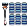 Manual Razor Set, 1 Count Razor Holder with Replaceable Heads,