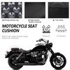 DREAMIZER Motorcycle Leather Pillion Rear Passenger Pad Seat 8 Suction