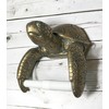 Sea Turtle Wall Mount Toilet Paper Roll Holder Rustic Nautical
