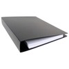 17x11 Binder Poly Panel Featuring a 2" Angle-D Ring Black