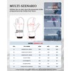 Caracaleap Ski Gloves Men Women Mittens 3 Finger Gloves Waterproof