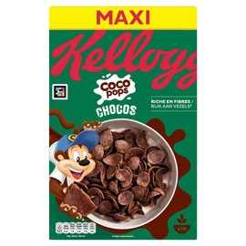 Kellogg's Coco Pops | Barchette al Cioccolato | con Frumento Tostato e Cioccolato | Confezione Singola da 580g (1 x 580g)