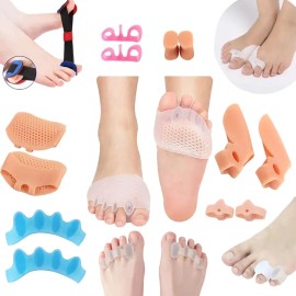 Kit 23 Piezas Corrector Juanetes Separadores Silicona Para Dedos Pie
