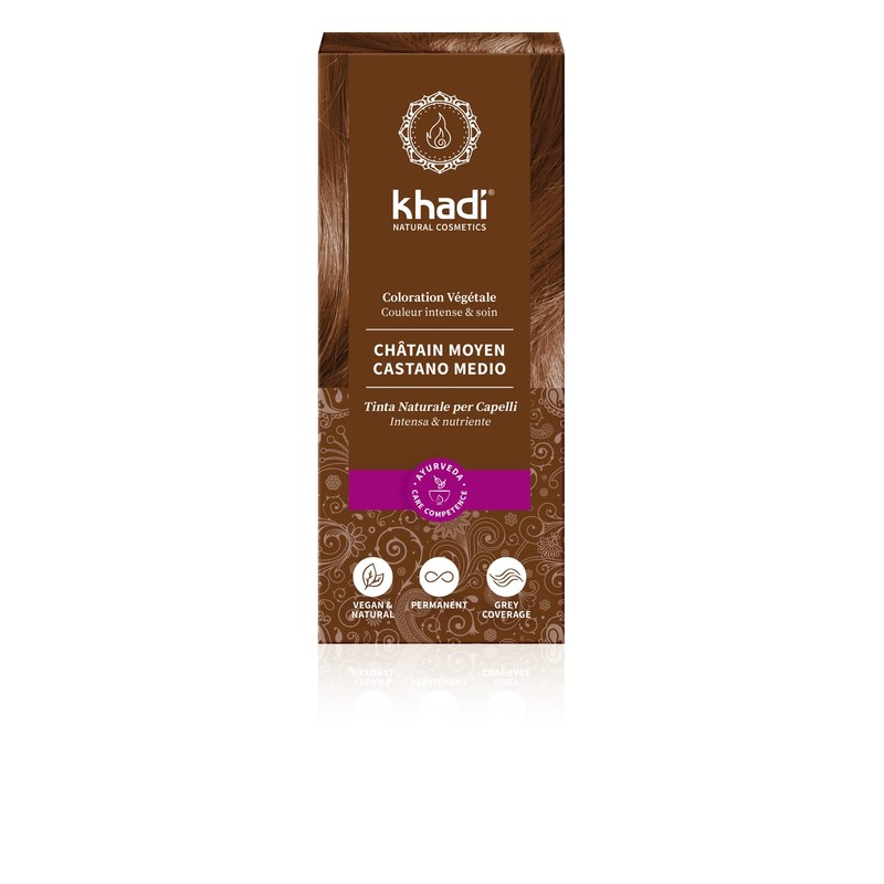 Khadi Natural Products Khadi Plant Hair Dye Medium Brown 100