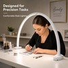 welltell Half Moon Nail Light, 180° No Shadow LED Nail