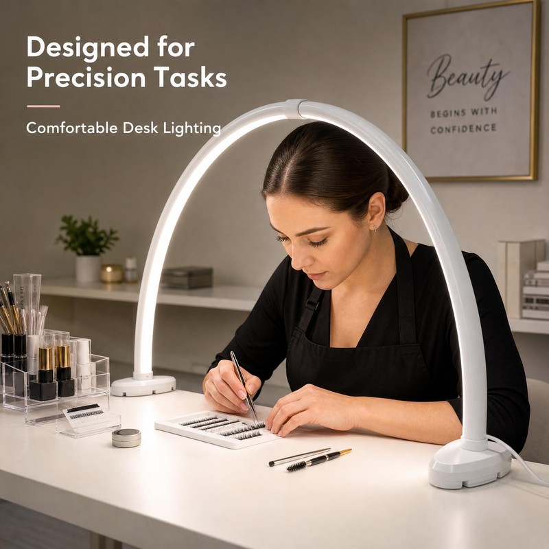 welltell Half Moon Nail Light, 180° No Shadow LED Nail