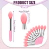 12Pcs Silicone Lip Brush Reusable Lipstick Applicator Wands Brushes Makeup