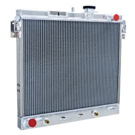 Cubauto Full Aluminum Radiator For 2006-2012 Hummer H3 H3T Cooling Radiator for Chevy Colorado GMC Canyon 3.5L 3.7L 5.3L, 3 Row Core Automotive Radiator