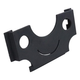 prendre PR-CARDPH-SM-BK Card Holder, Card Slot, Card Pocket, Double-Sided Tape, Car Console Box, Door, Storage, Parking Ticket, Universal Use (Black/Smile)