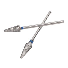 Professional 2pcs Cone Tapered Nail Drill Bits, Tungsten Manicure Pedicure Tools, Electric Drill File for Cuticle Removal 151 154