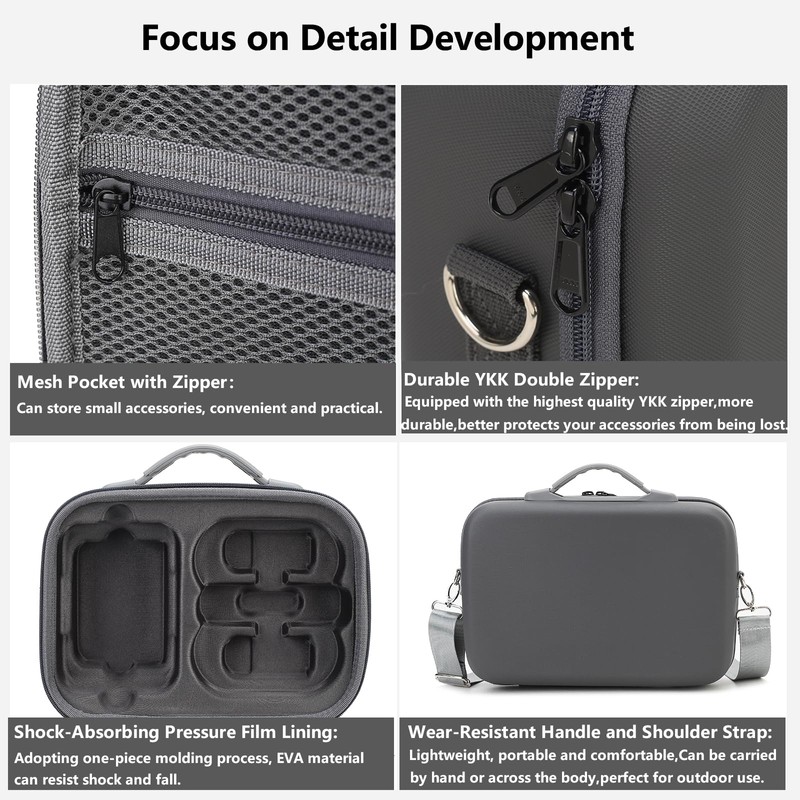 Flyekist Carrying Case for DJI Neo-Portable PU Protective Storage Bag