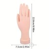 Nail Art Activities Fake Hand Exercises, 1 Count Bendable Positionable