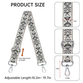 Dksongr Purse Straps Replacement Crossbody Bag Strap for Purses Adjustable Wide shoulder Straps for Women Handbags