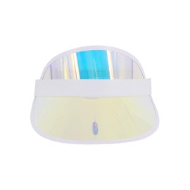 Surkat Plastics Clear Translucent Sun Visor Hat Golf Beach Tennis Poker Sun Visors Caps UV Protection Colorful Headband Sun Shade Hat