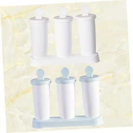 Ipetboom 2pcs Popsicle Mold Set Ice Cream Maker with DIY Ice Pop Molds Jelly Pudding Kitchen Use Blue and White