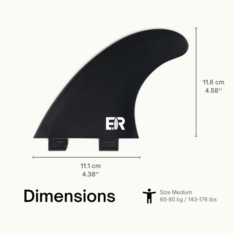 Eisbach Riders Sustainable Surfboard FCS Rapid River Surfing Set (Black,