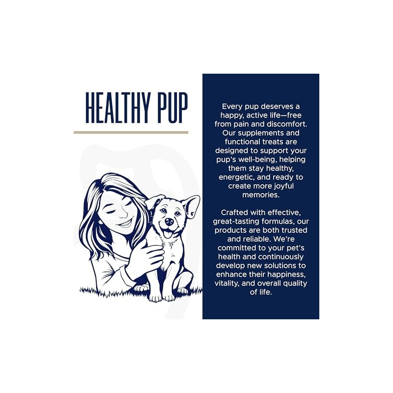 Healthy Pup- Prevencin de pulgas y garrapatas para Perros, masticable