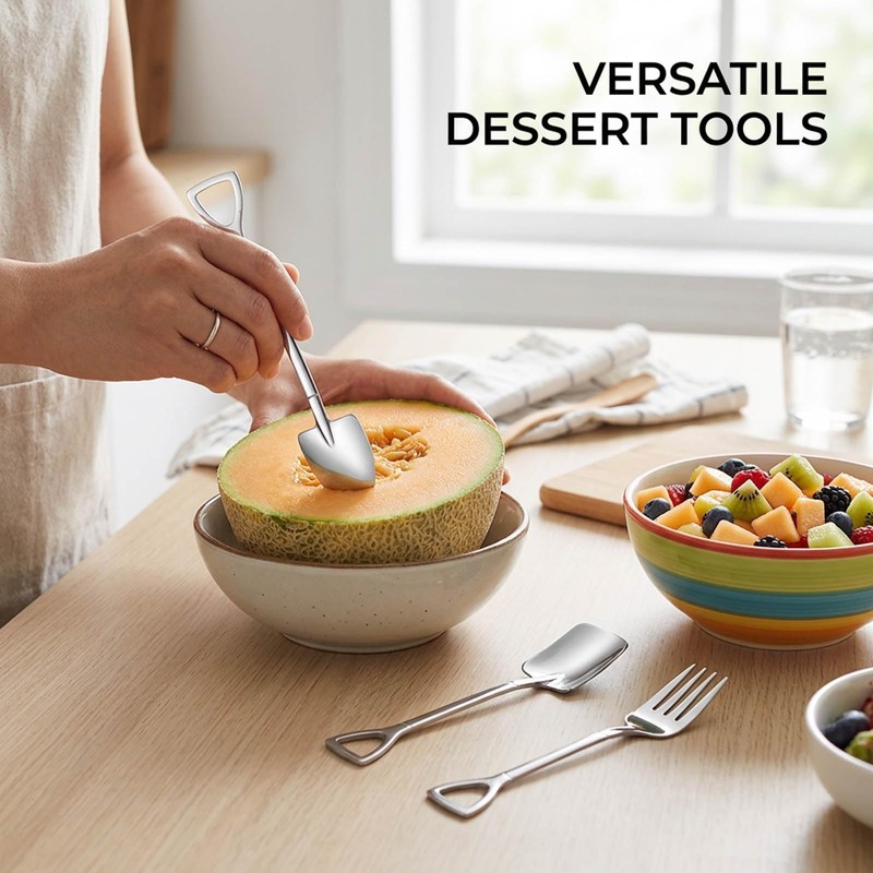 15PCS Shovel Spoons, Mini Shovel Spoons for Desserts, Tiny Shovel