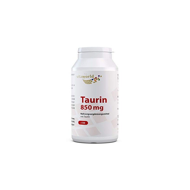 Vita World 3 Pack Taurine 850Mg 3 x 130 Capsules
