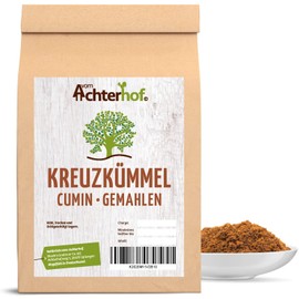 Cumin Ground 250 g | Finely Ground Cumin Powder | Strong, Spicy Taste | Popular Spice at Ayurveda | Ideal for Arabic and Indian Food | from Achterhof