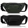 Guiqulai Fanny Pack with 4-Zipper Pockets Fashion Waist Pack for