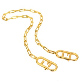 Hualibao 30.3" DIY Alloy Chain Strap Handbag Chains Accessories Purse Straps Shoulder Cross Body Replacement Straps(K-Gold,47.2inch)