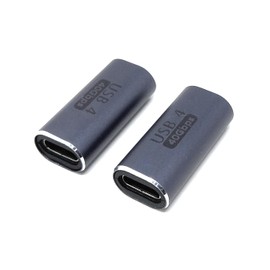 DRUT 1pcs USB4 40Gbps USB-C to USB-C Female to Female Coupler Adapter Sockets Ends, Gender Changer
