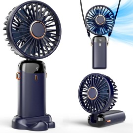 Koonie Portable Handheld Fan, Battery Operated Fan with Base, 8 Hours