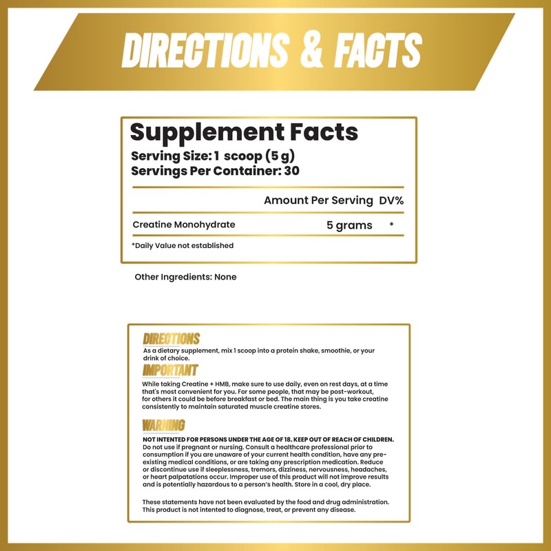 Maverick Nutrition Creatine Powder for Men - Creatine Powder -