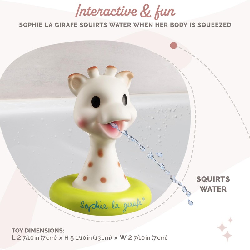 Sophie la girafe - Giocattolo da Bagno Gomma 100% Naturale