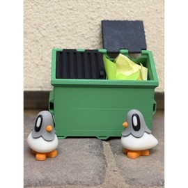 Set of 2 Mini Secret Note Carrier Pigeons with Magnetic Feet, Handcrafted Cute Decor for Sending Secret Messages, Unique Gift for Writers and Lovers