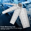 Taper Gage Set, Stainless Steel Welding Taper Feeler Rulers Hole