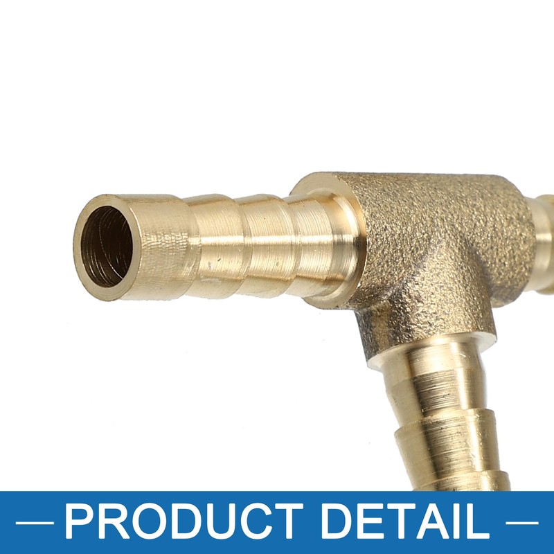 A ABSOPRO Hose Barb Copper 3 Way Tee Connector Adapter