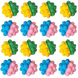 YnFag 16 Pack Foam Soccer Balls Cat Toys for Indoor Cat Balls (Featuring Different 16)