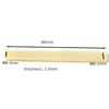 Set of 2 Classic Guitar Cow Bone Unbleached Shaped Saddles
