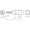 LOBTEX DS13SS Electric Dollar Socket, "Strok", Short Type, 0.5 inches