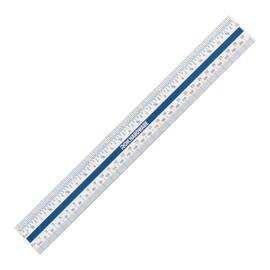 2 Pack Rok Hardware Measuring Plastic Flexi 12" Easy Read English Metric 305 mm Ruler Converter (ROKRULER2)