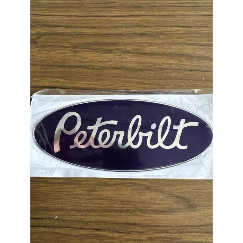 Peterbilt Purple/Silver OEM replacement Peterbilt decal emblem genuine size &