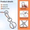Stainless Steel Rope Halter for Cattle, Horse Halter with Tie