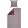 Erwin Müller Flannel Reversible Bed Linen, Checked Bed Linen for