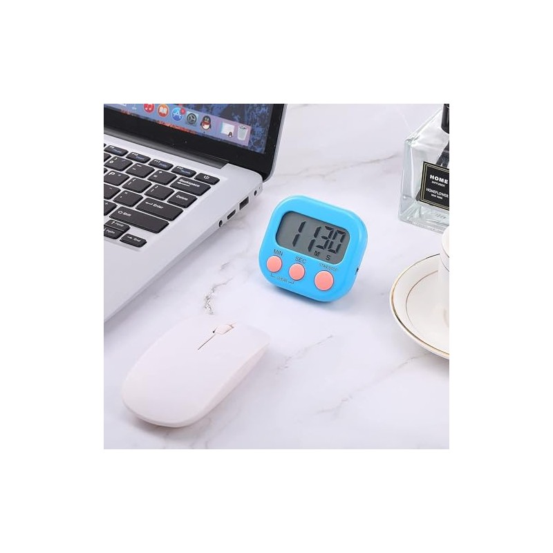 Digital Kitchen Timer, Magnetic Clock with Large LCD, Loud Alarm
