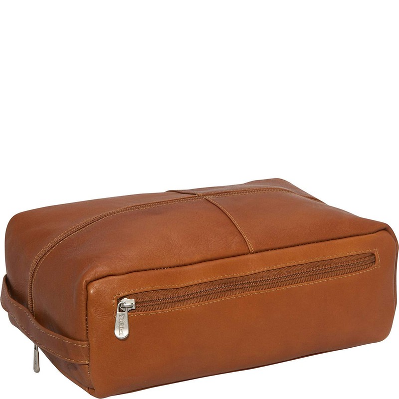Piel Leather Deluxe Shoe Bag, Saddle, One Size