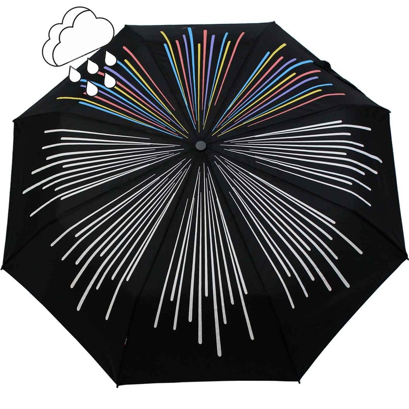 Knirps Colour Change Rainbow Umbrella, Pocket umbrella open/close automatic, Modern,