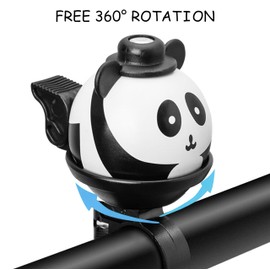 BYKING Bike Bell Kids, Universal Bike/Scooter/Micro Scooters Plain Handlebar Bell, Kids Bike Accessories | Loud | Waterproof | For Boys & Girls | Bicycle Bell Kids, Childrens Horn (Phantom Black)