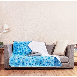 Puppy King 580 GSM Machine Washable Dog Pee Pads Pack of 1, 61 x 61 inches with Extra Soft Surface, Fast Absorption Reusable Dog Potty Training Pads, 100% Waterproof Dog Mats and Whelping Pads, Blue